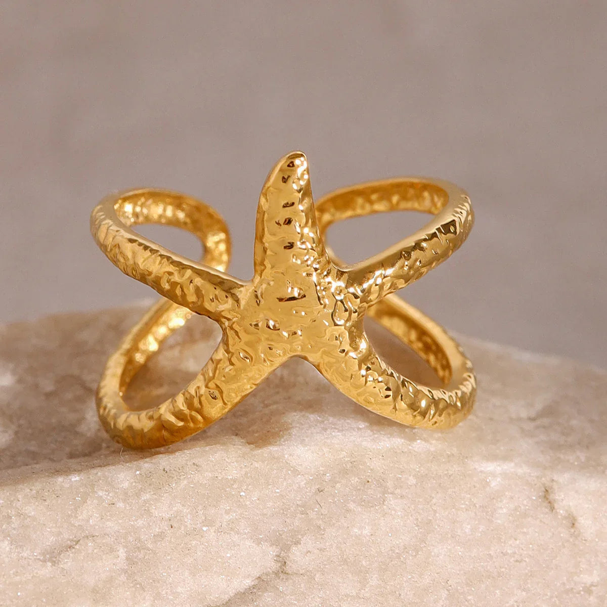 Sydney Gold Starfish Ring