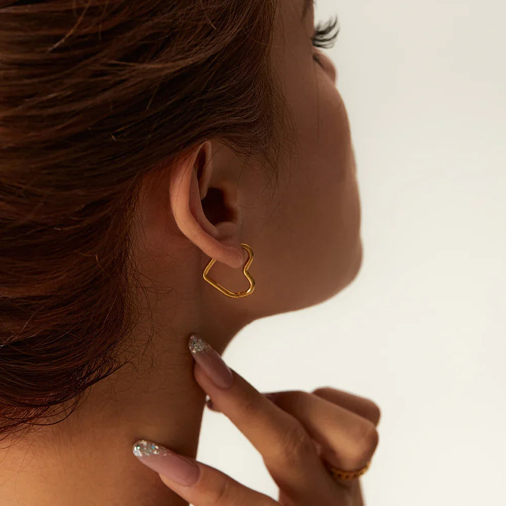 True Love Heart Hoops