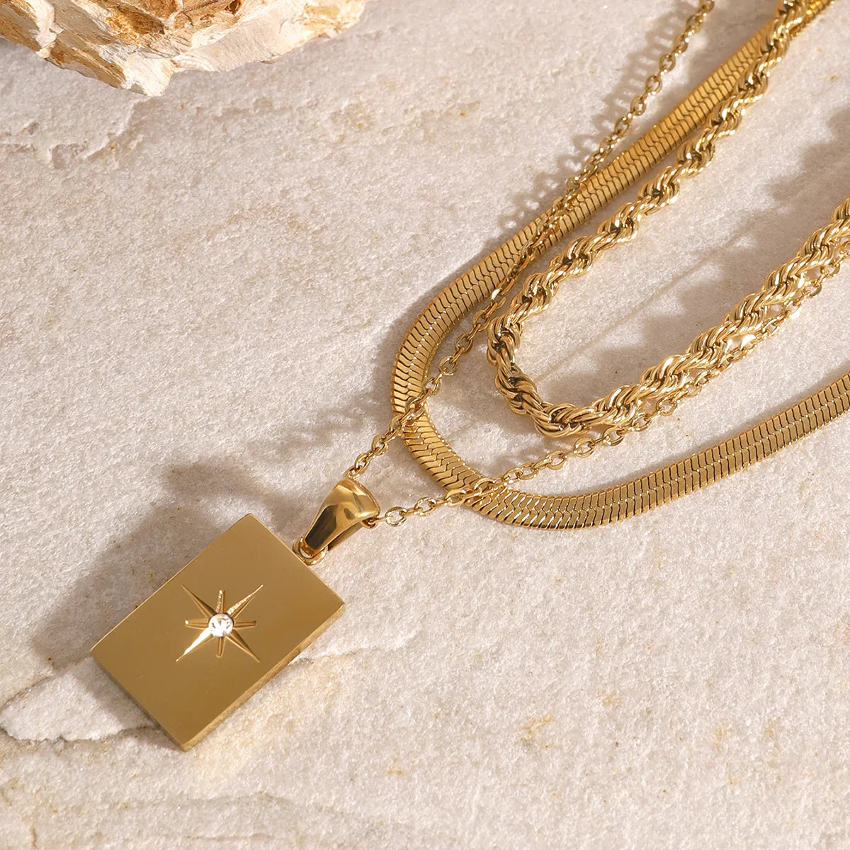 Passi Layered Gold Necklace