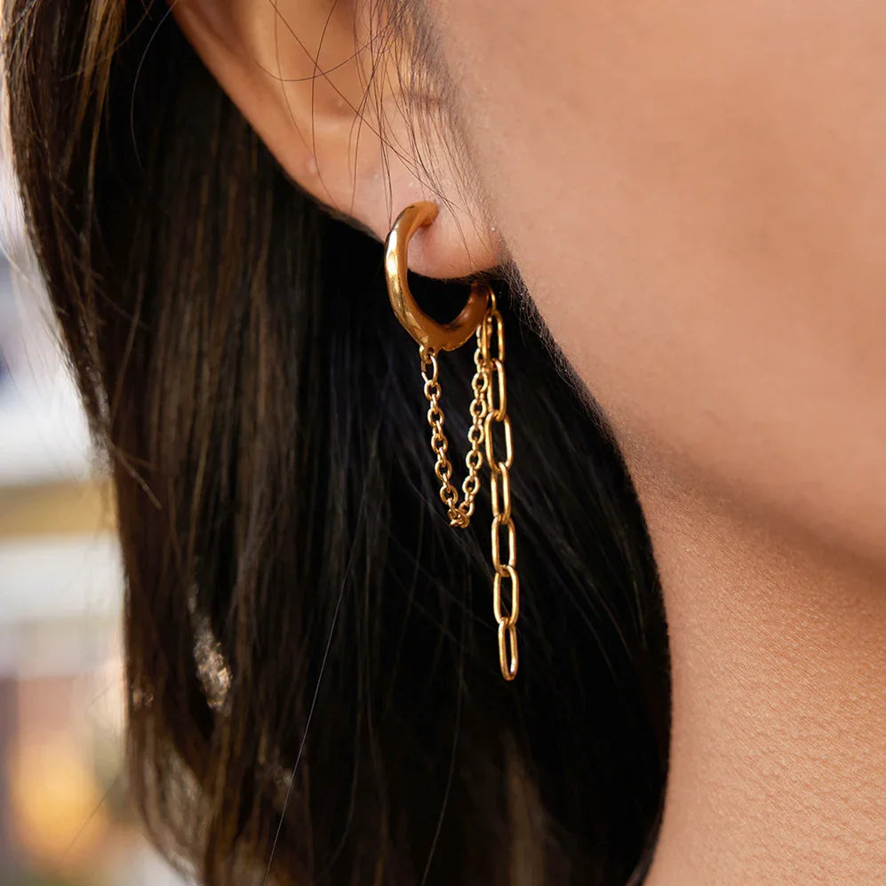 Purity Link Chain Hoops