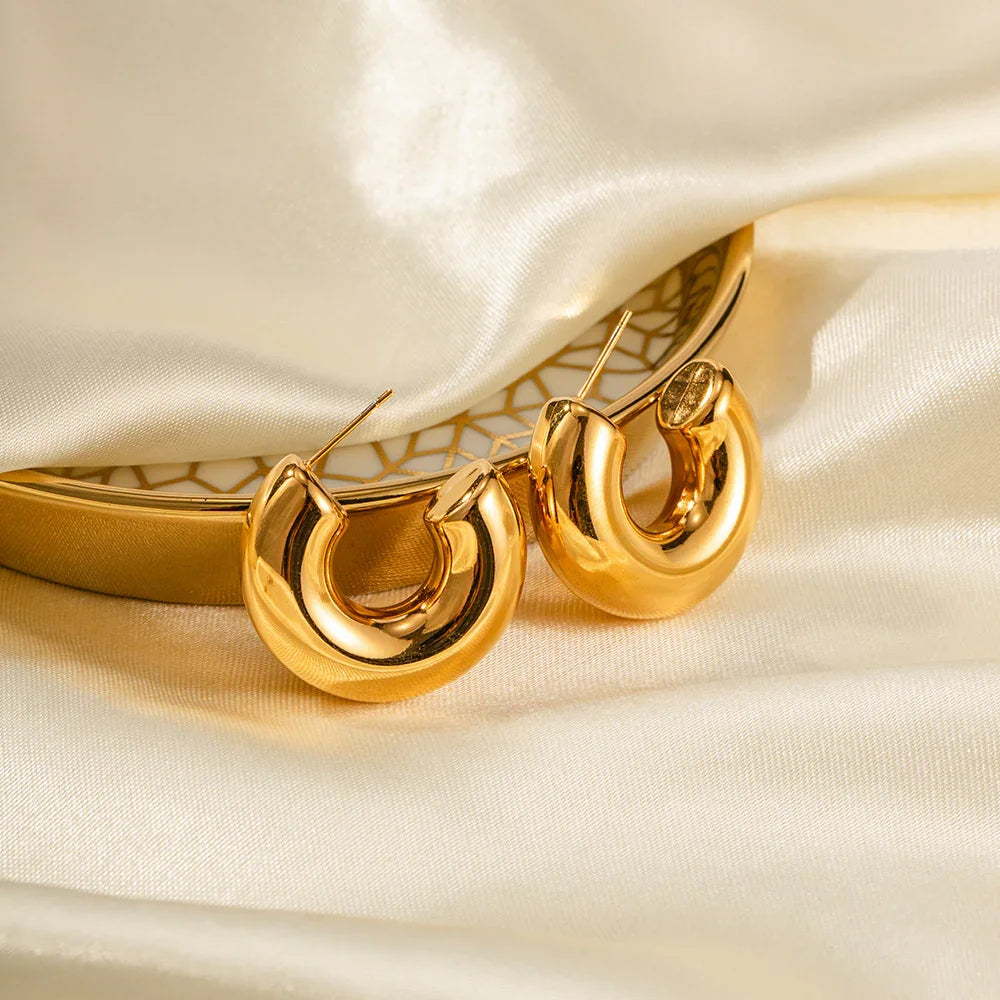 Trust Chunky Gold Hoops