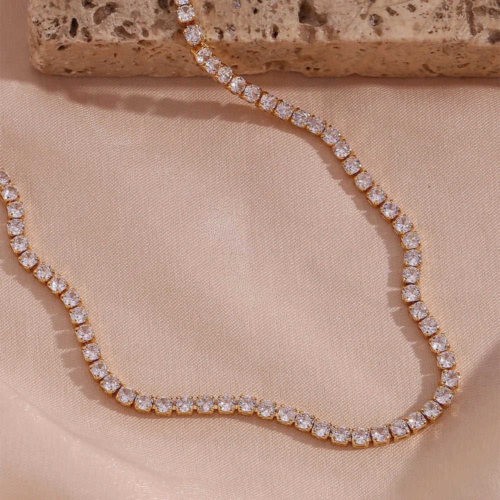 Sumi Diamond Tennis Necklace