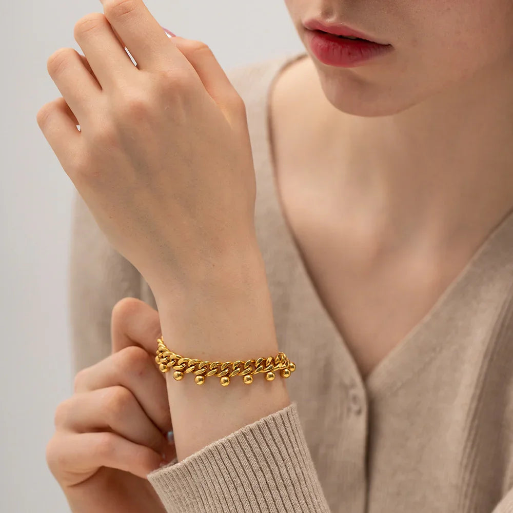 Emily Gold Chain Bracelet