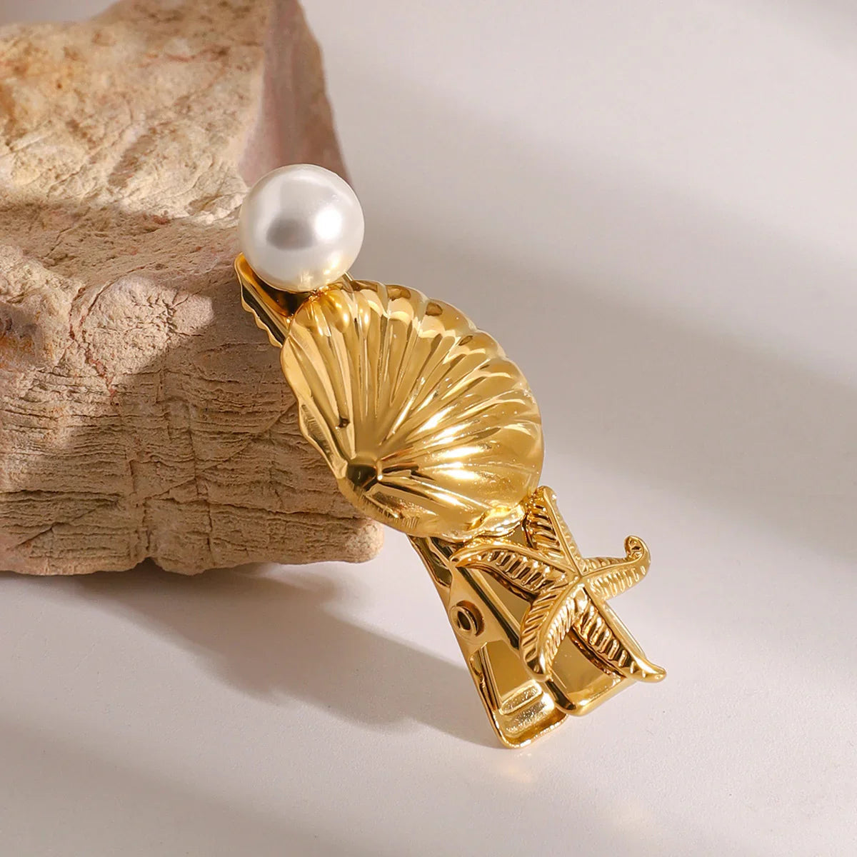 Amaryllis Treasures Gold Hair Clip