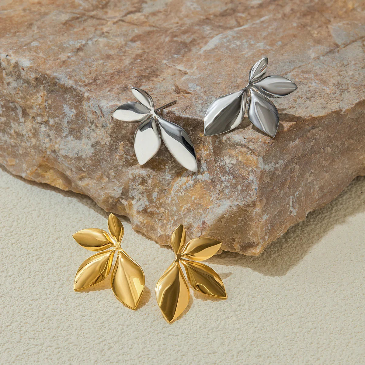 Timeless Gold Petal Earrings