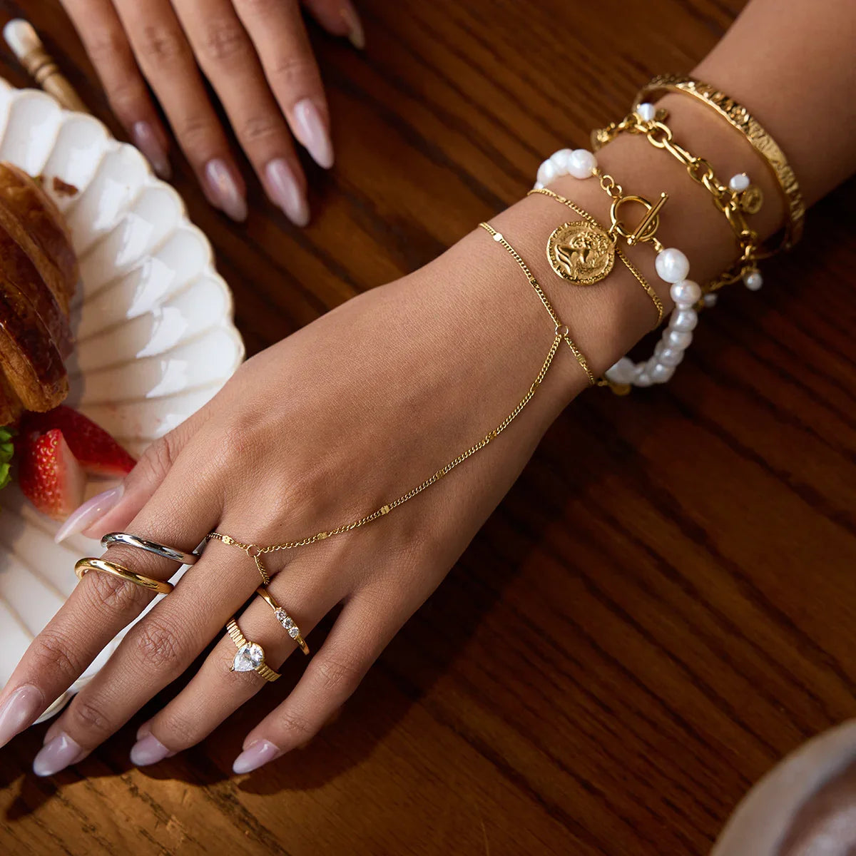 Lydia Golden Hand Chain
