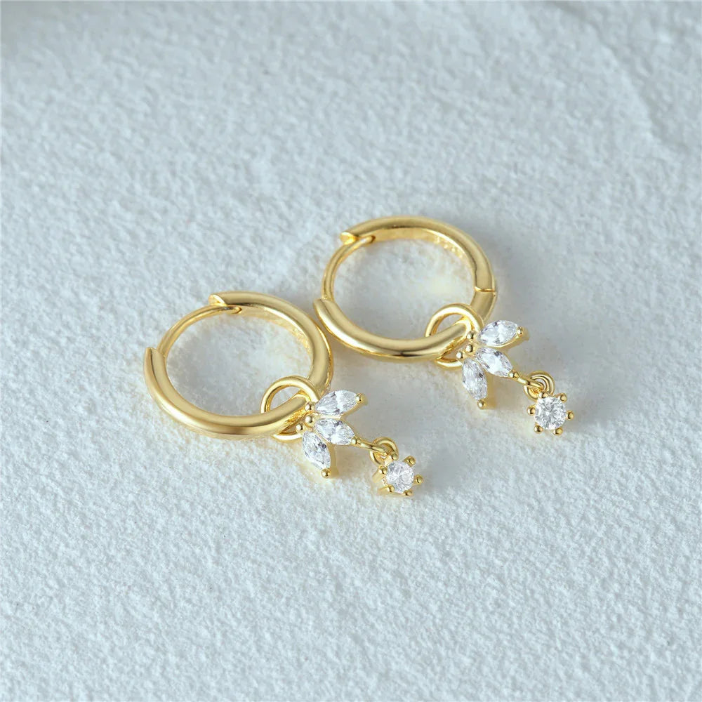 Romance Removable Charm Hoops