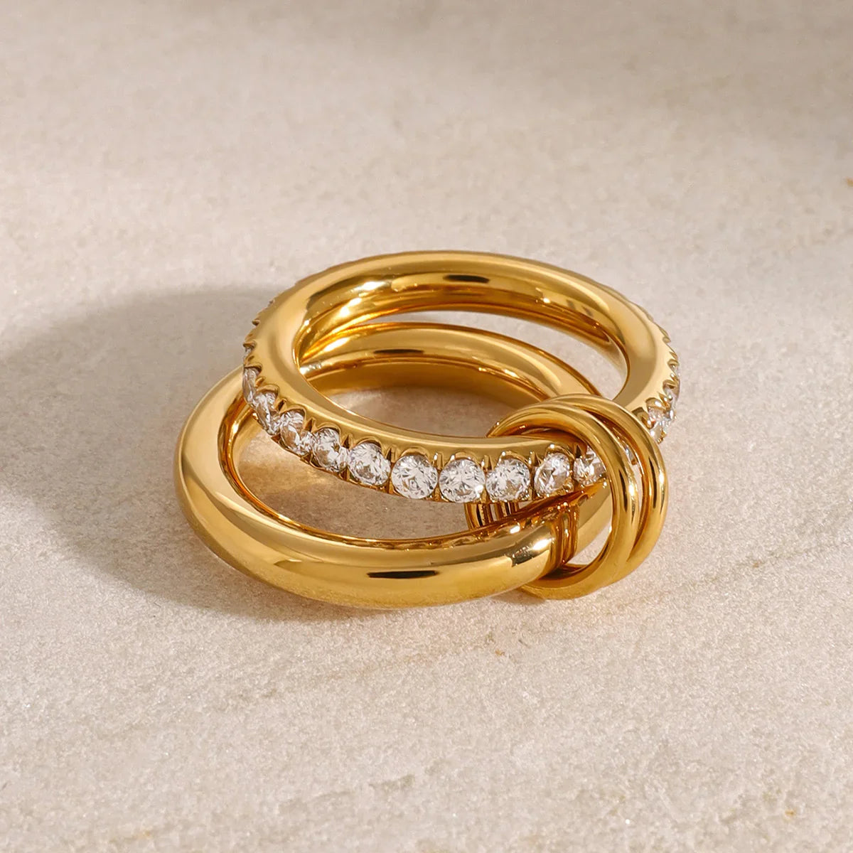 Chicago Stacked Diamond Ring
