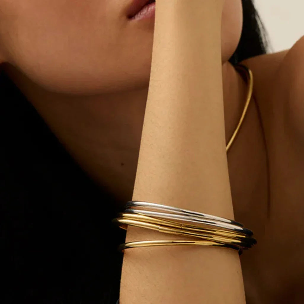 Matilda Gold Bangle Set