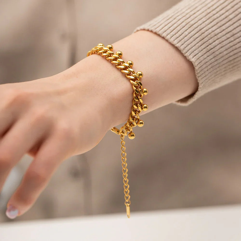 Emily Gold Chain Bracelet