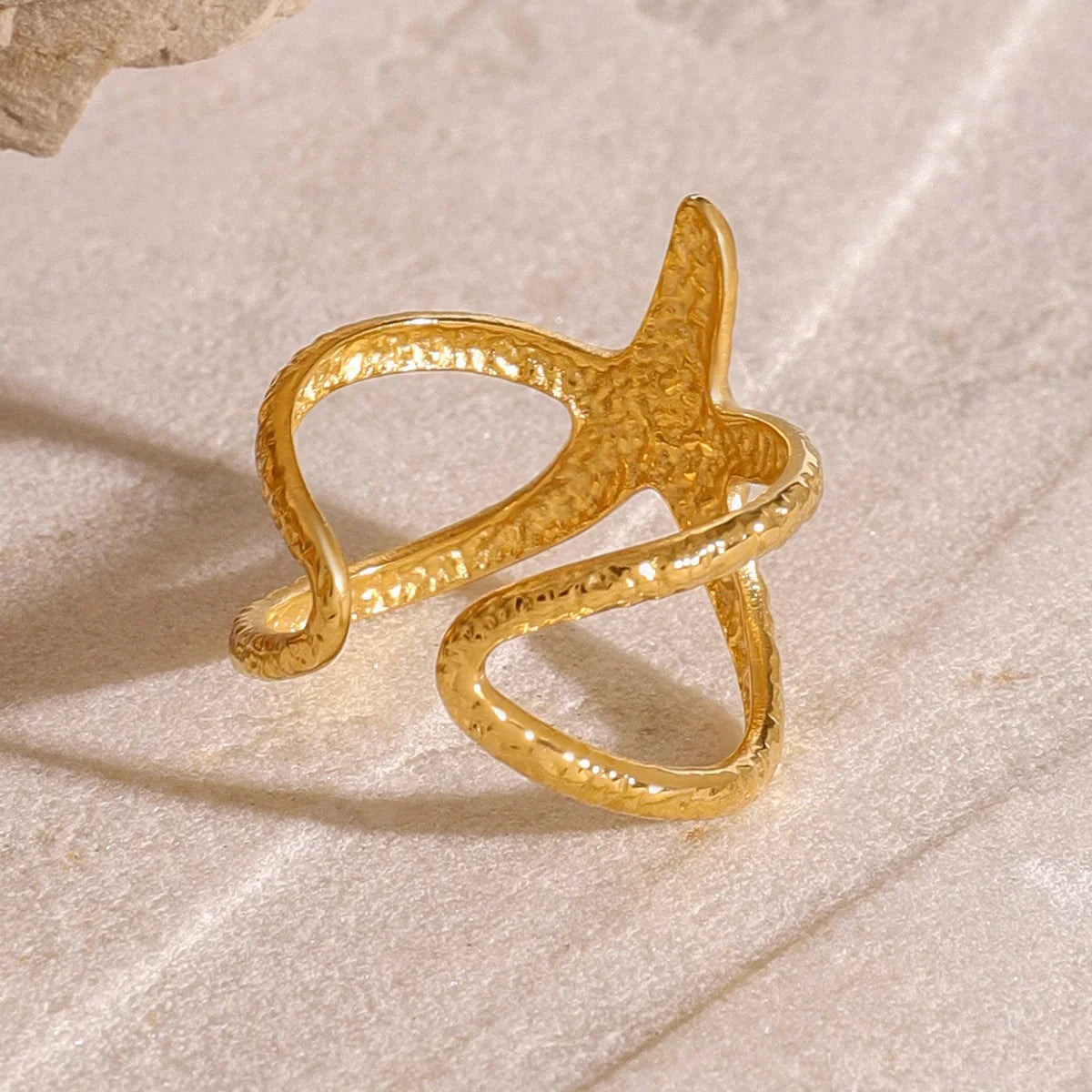 Sydney Gold Starfish Ring
