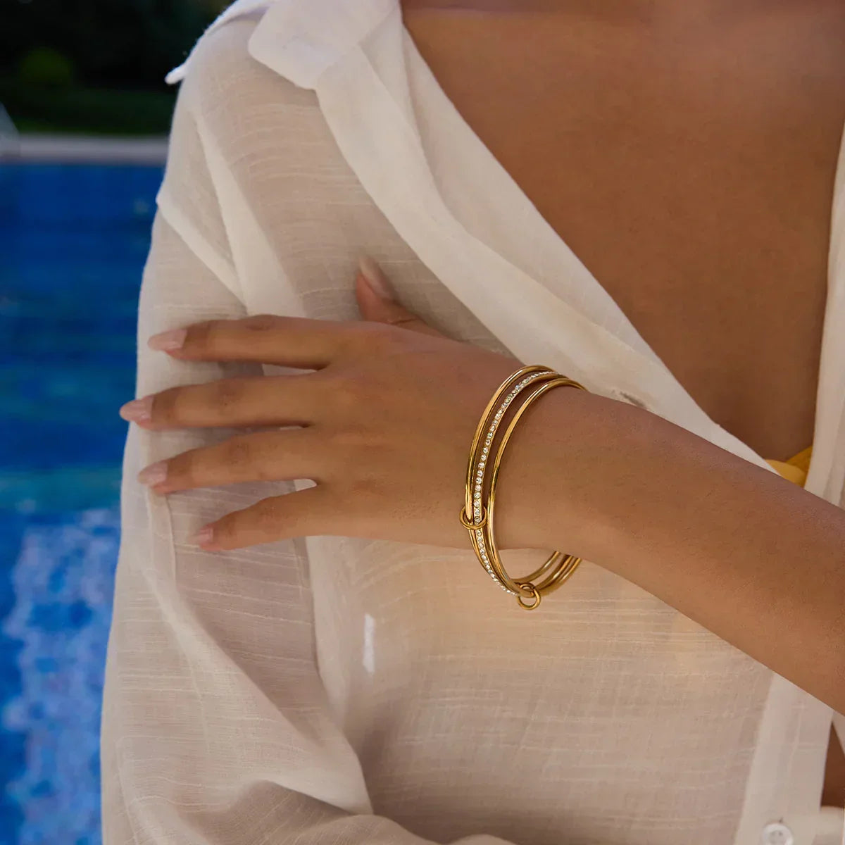 Juliet Stacked Diamond Bracelet
