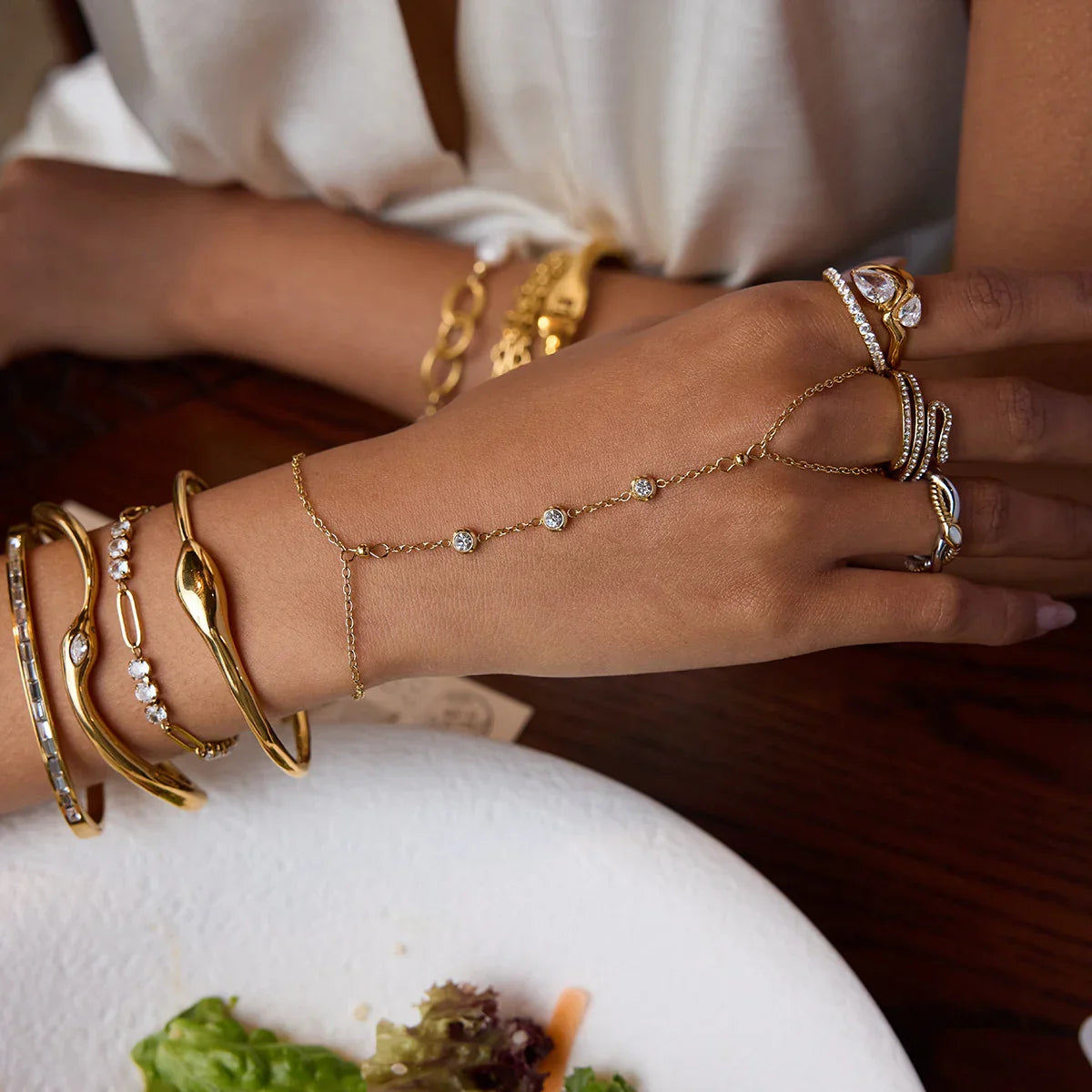 Sofia Two-Tone Twist Ring