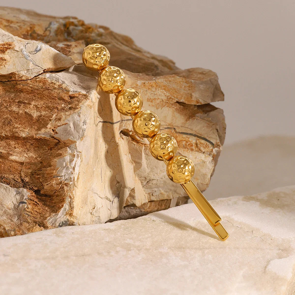 Marigold Beads Gold French Pin