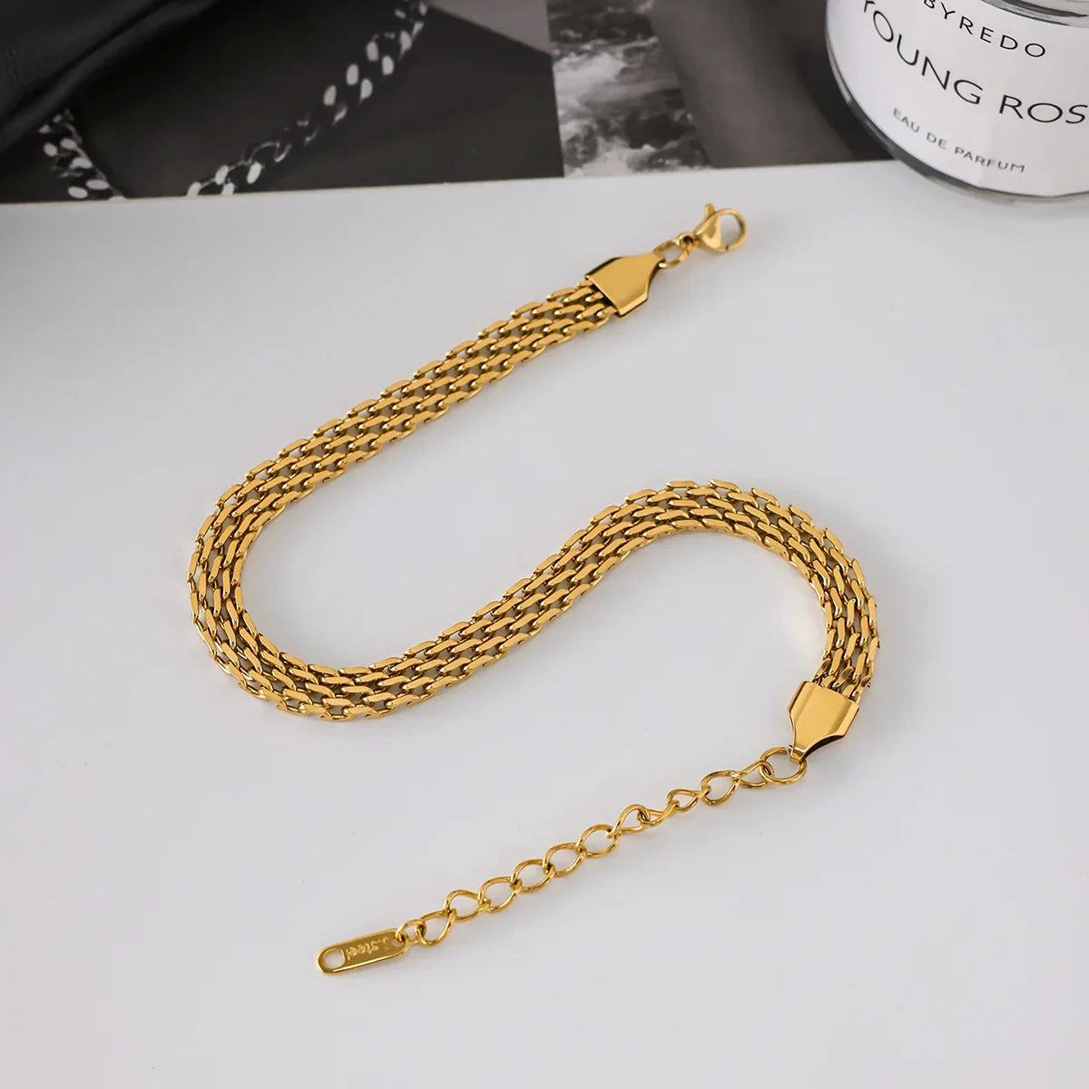 Beachlight Mesh Chain Gold Anklet