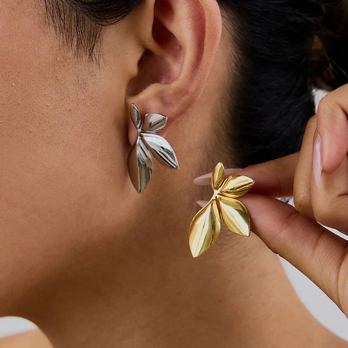 Timeless Gold Petal Earrings