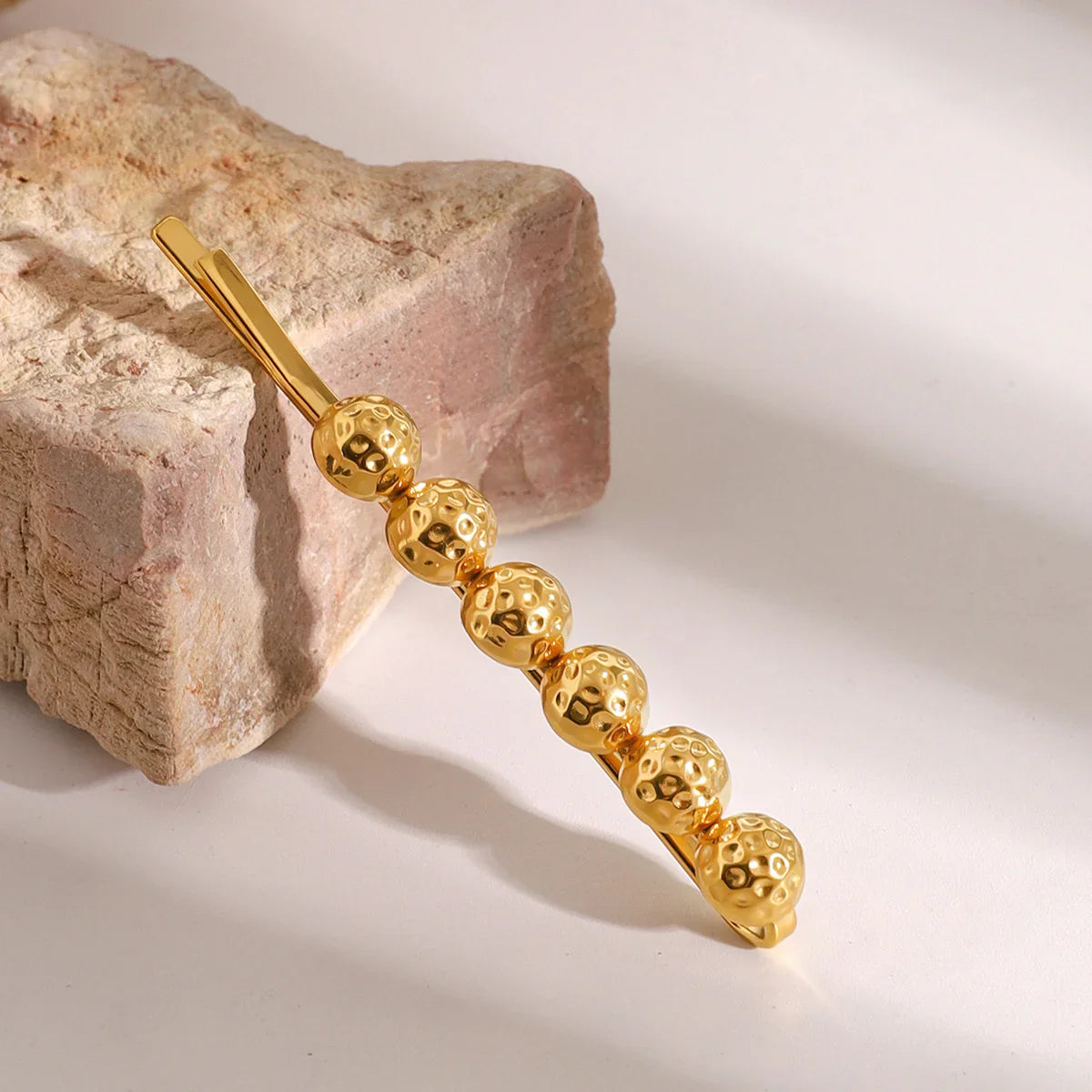 Marigold Beads Gold French Pin