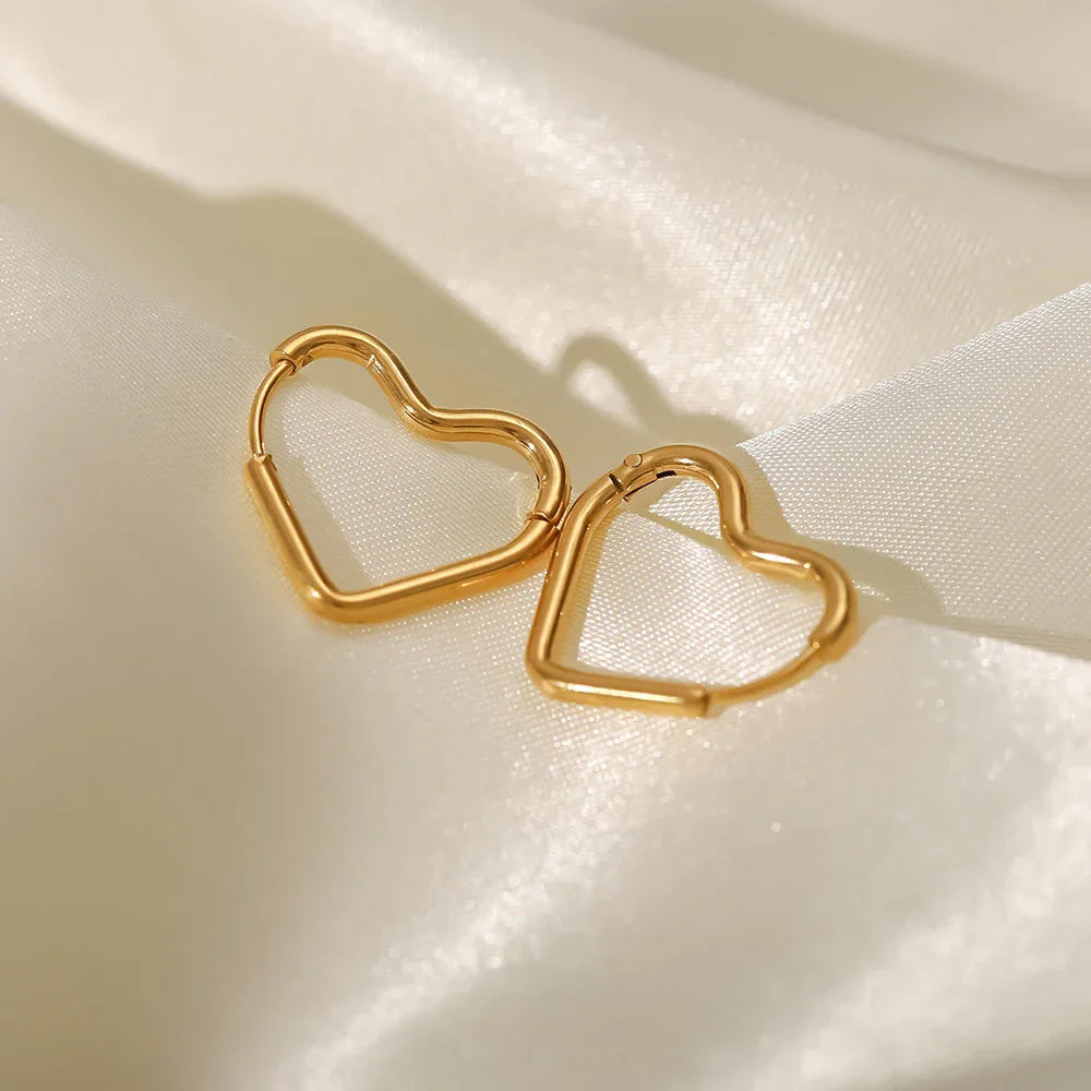 True Love Heart Hoops