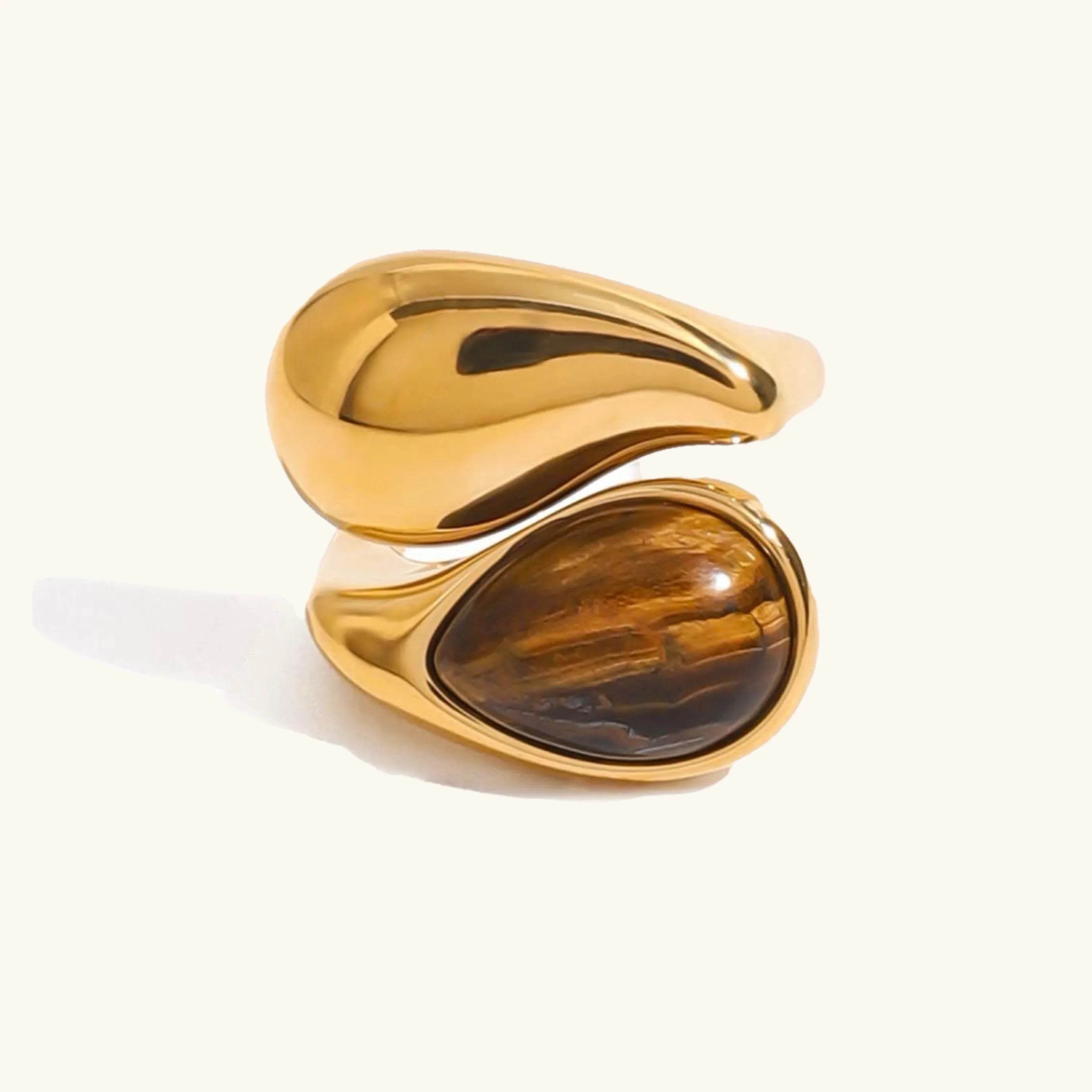 Milan Amber Pearl Ring