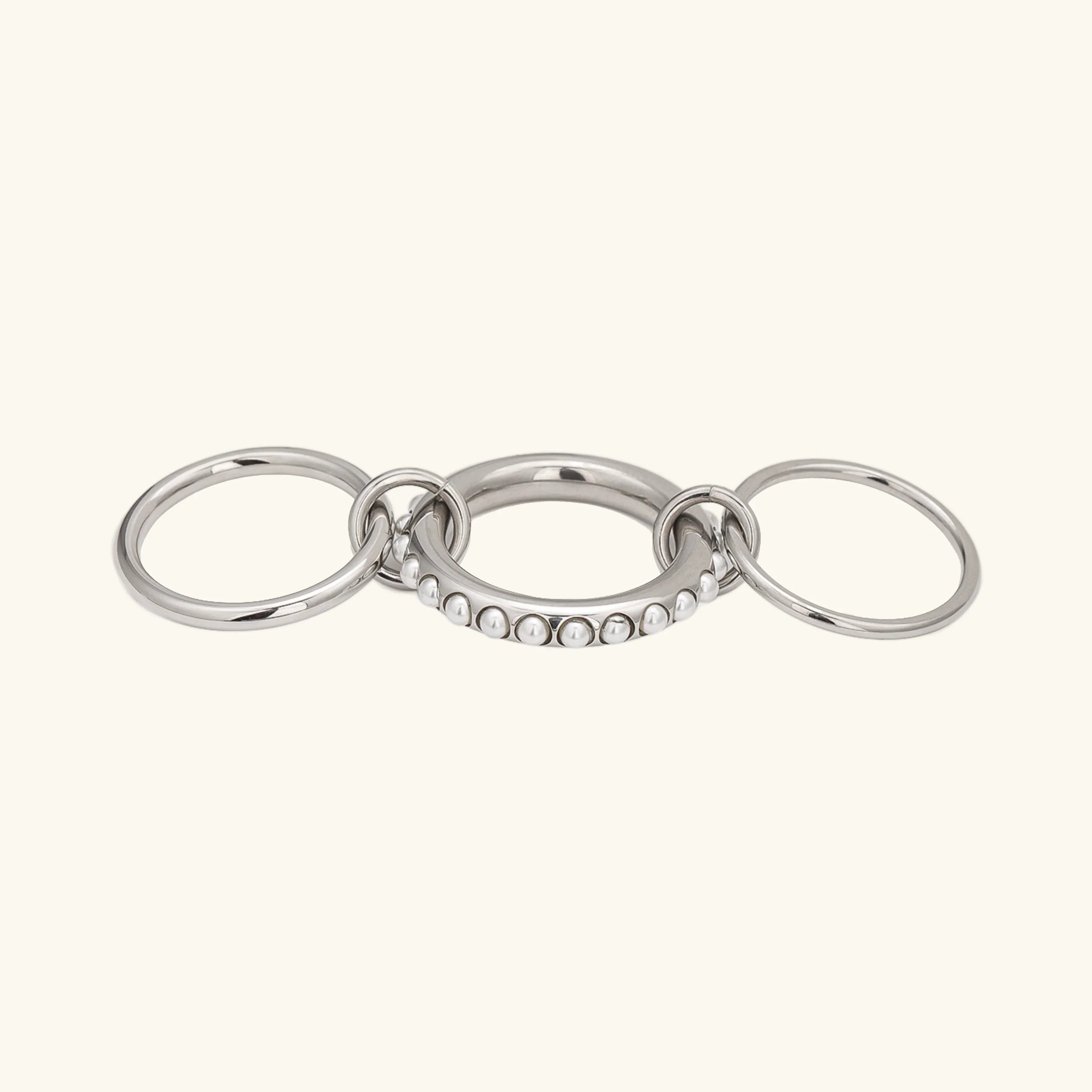 Toronto Stacked Freshwater Pearl Ring