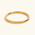 Alessandra Smooth Gold Bangle