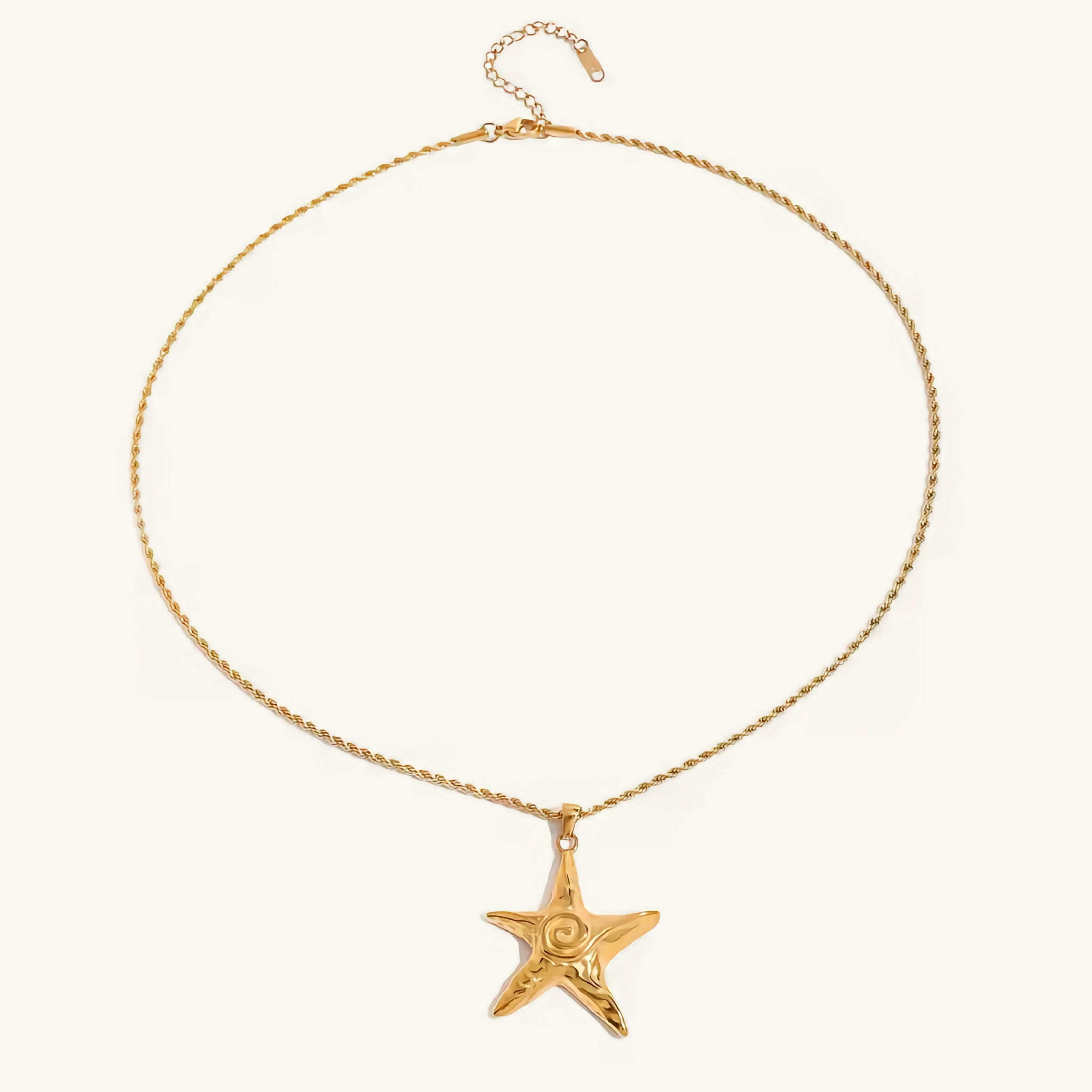 Rhea Gold Starfish Necklace