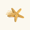 Tulip Starfish Gold Hair Comb