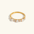 Oslo Diamond Pearl Ring