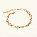 Michelle Two Tone Gold Bracelet