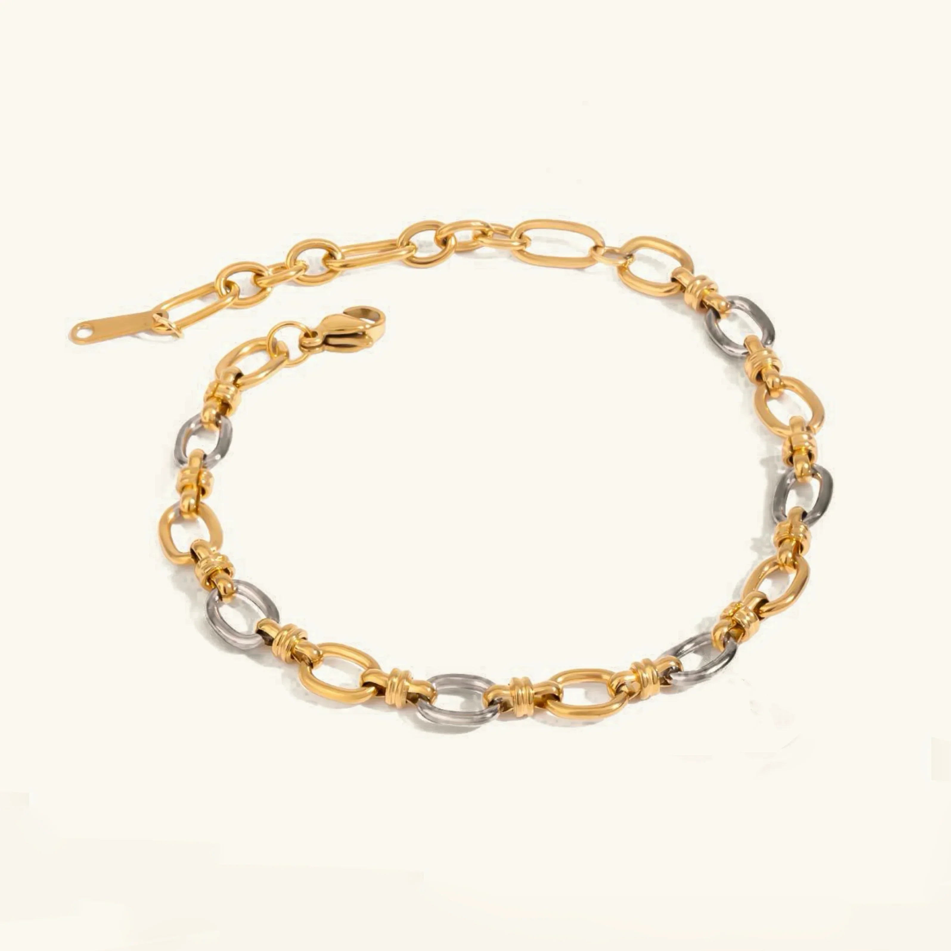 Michelle Two Tone Gold Bracelet