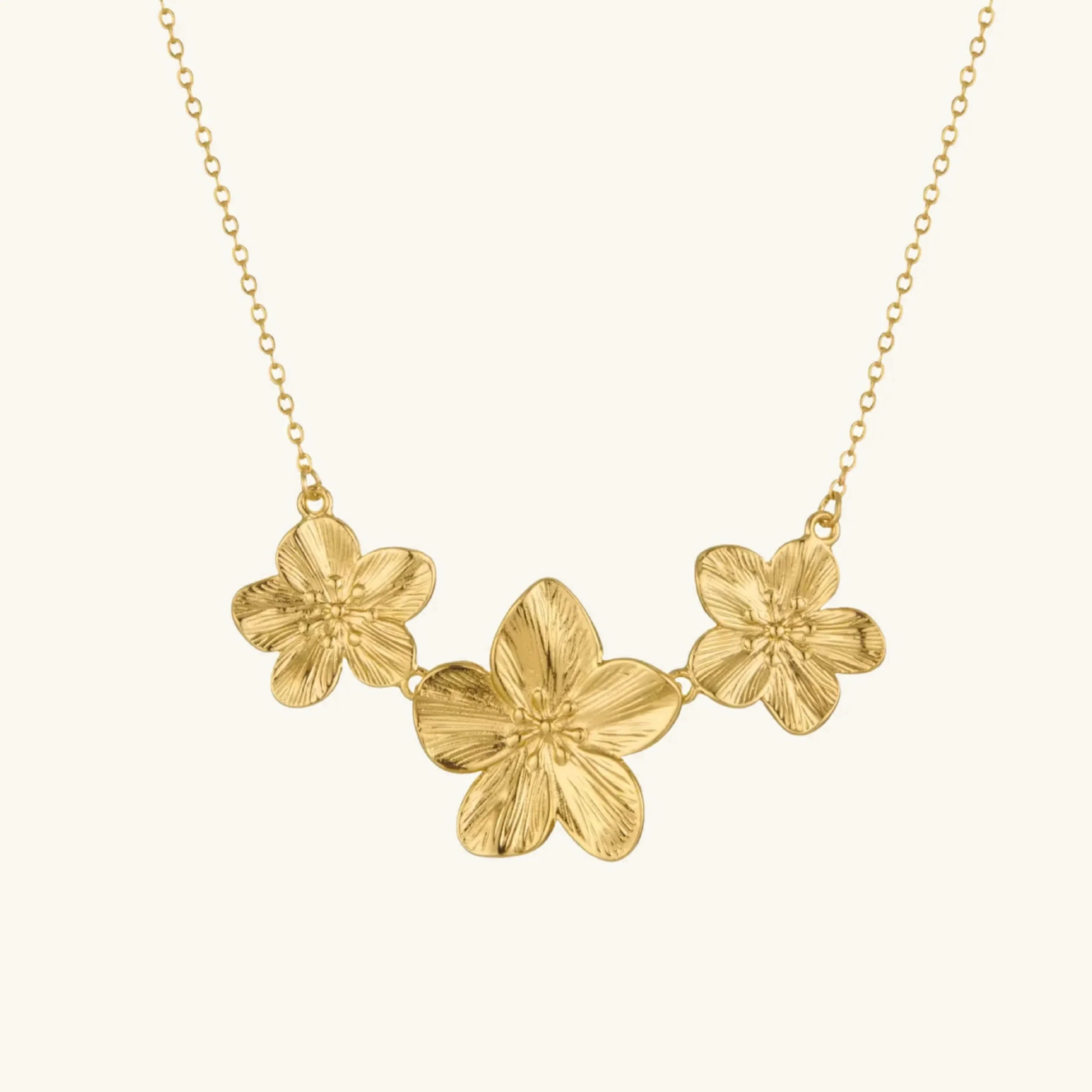 Gaia Gold Flower Necklace