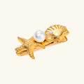 Camellia Gold Hair Clip