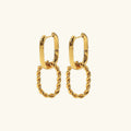 Strength Gold Earrings