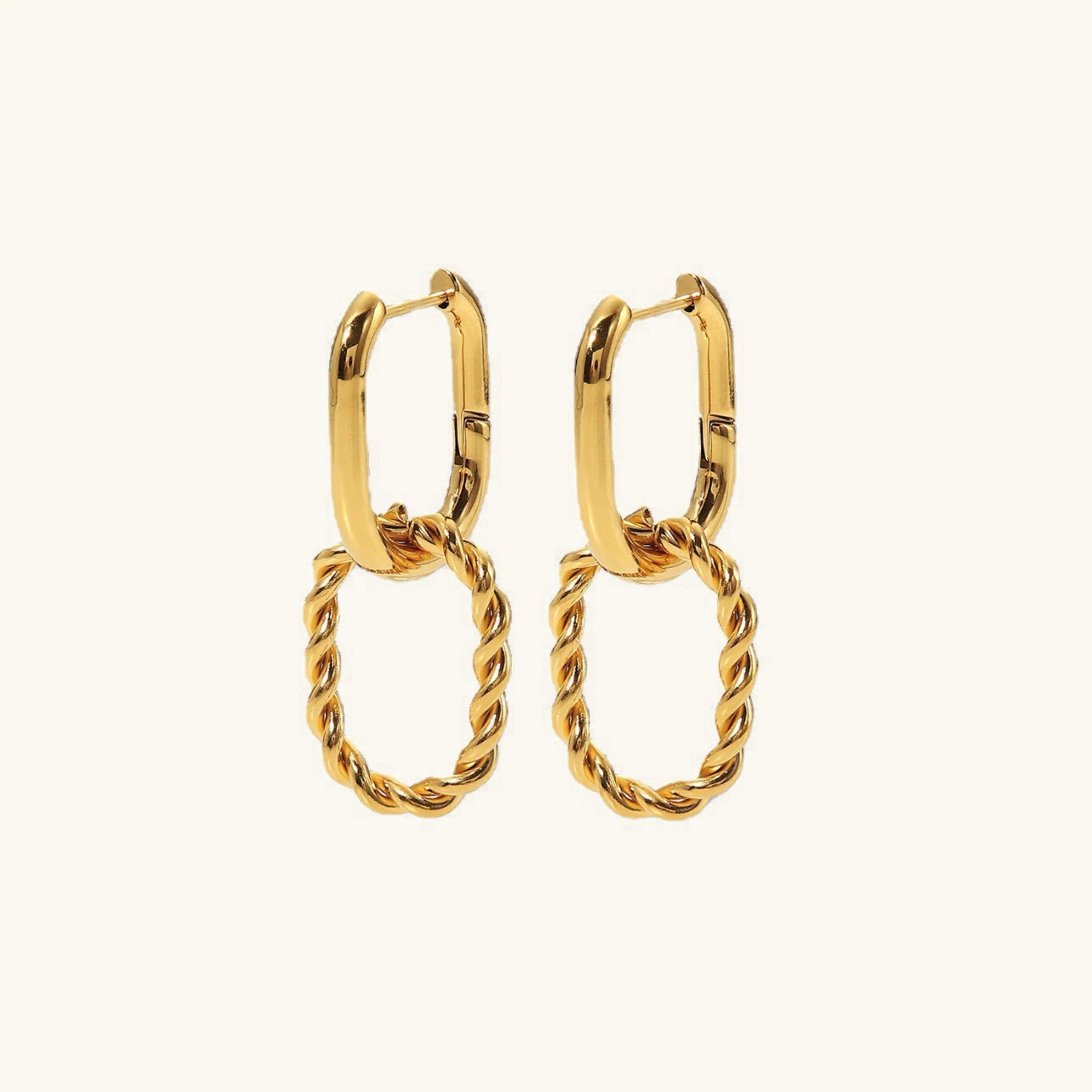 Strength Gold Earrings