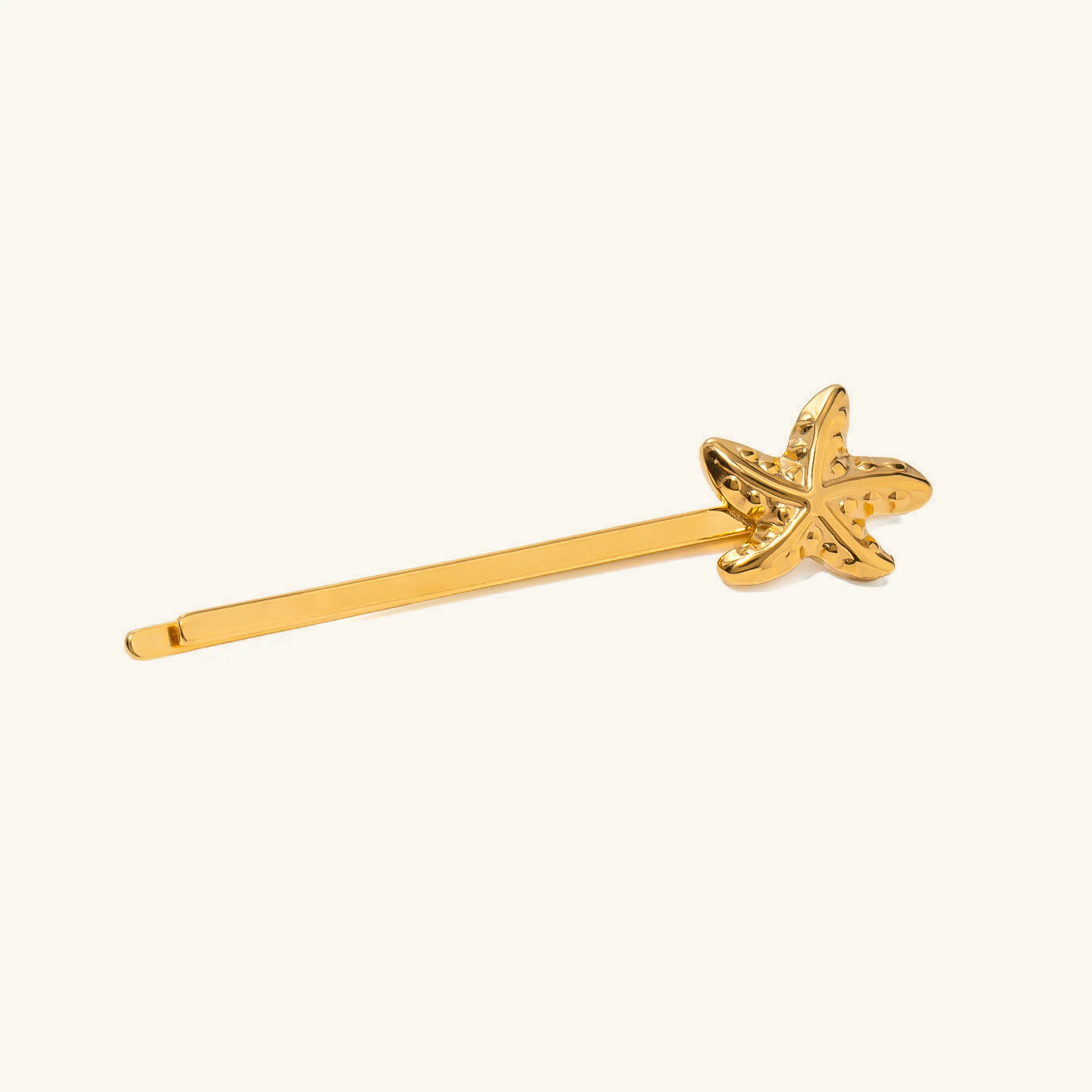 Sunflower Starfish Gold French Pin