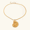 Sekhmet Nautilus Gold Necklace
