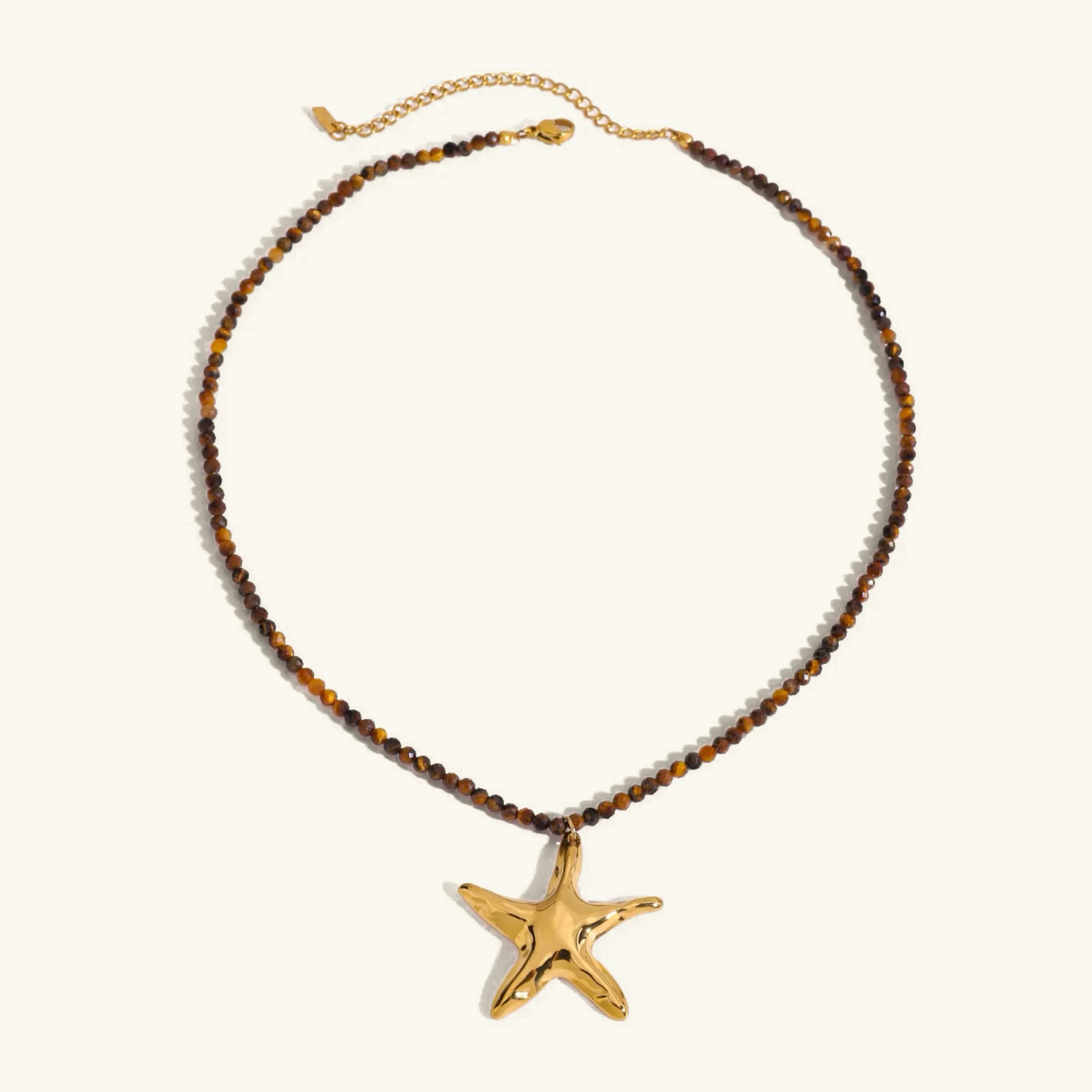 Iris Gold Starfish Pendant