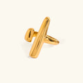 Seoul Contemporary Gold Ring