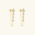 Aura Diamond Chain Stud