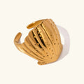 Hawaii Gold Seashell Ring