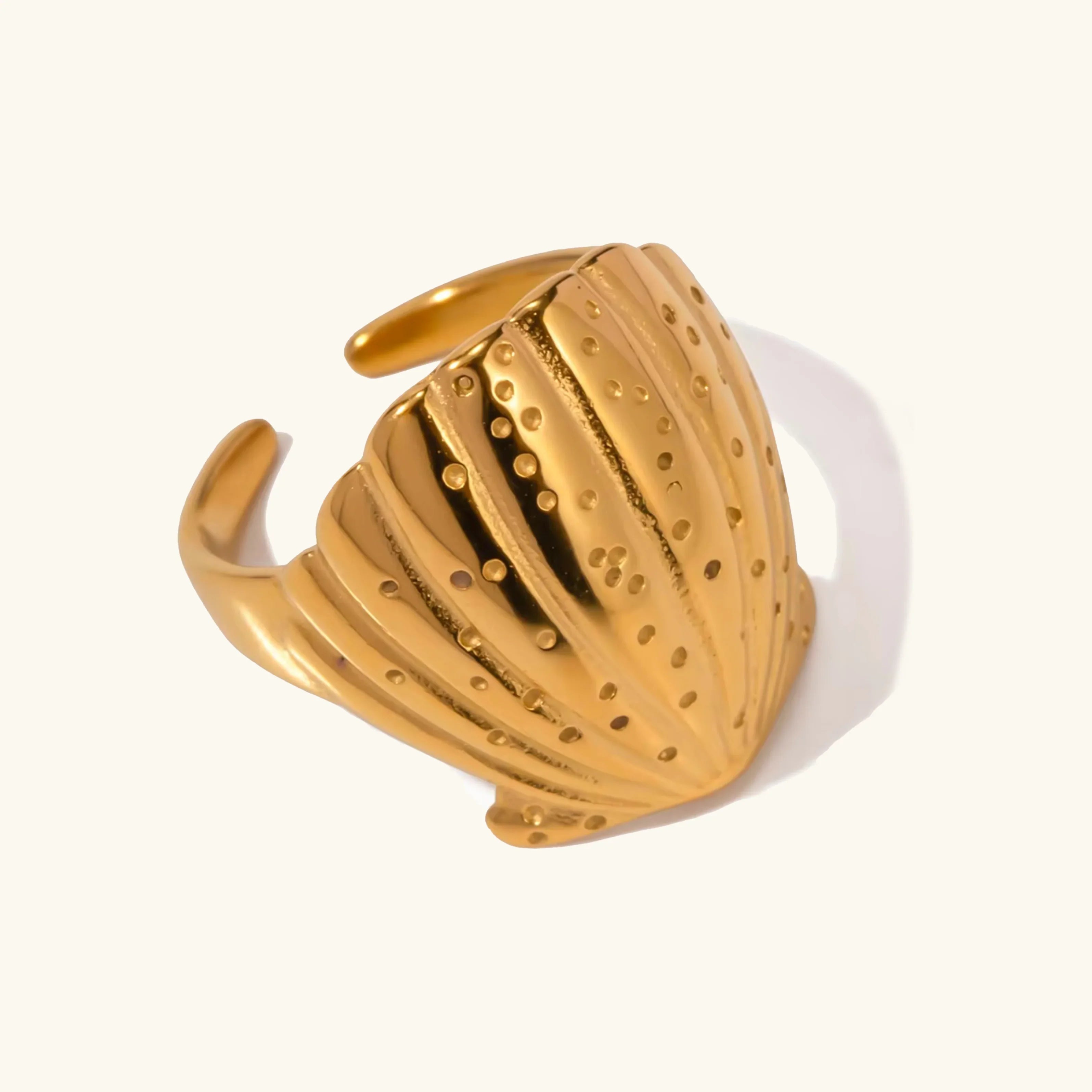 Hawaii Gold Seashell Ring
