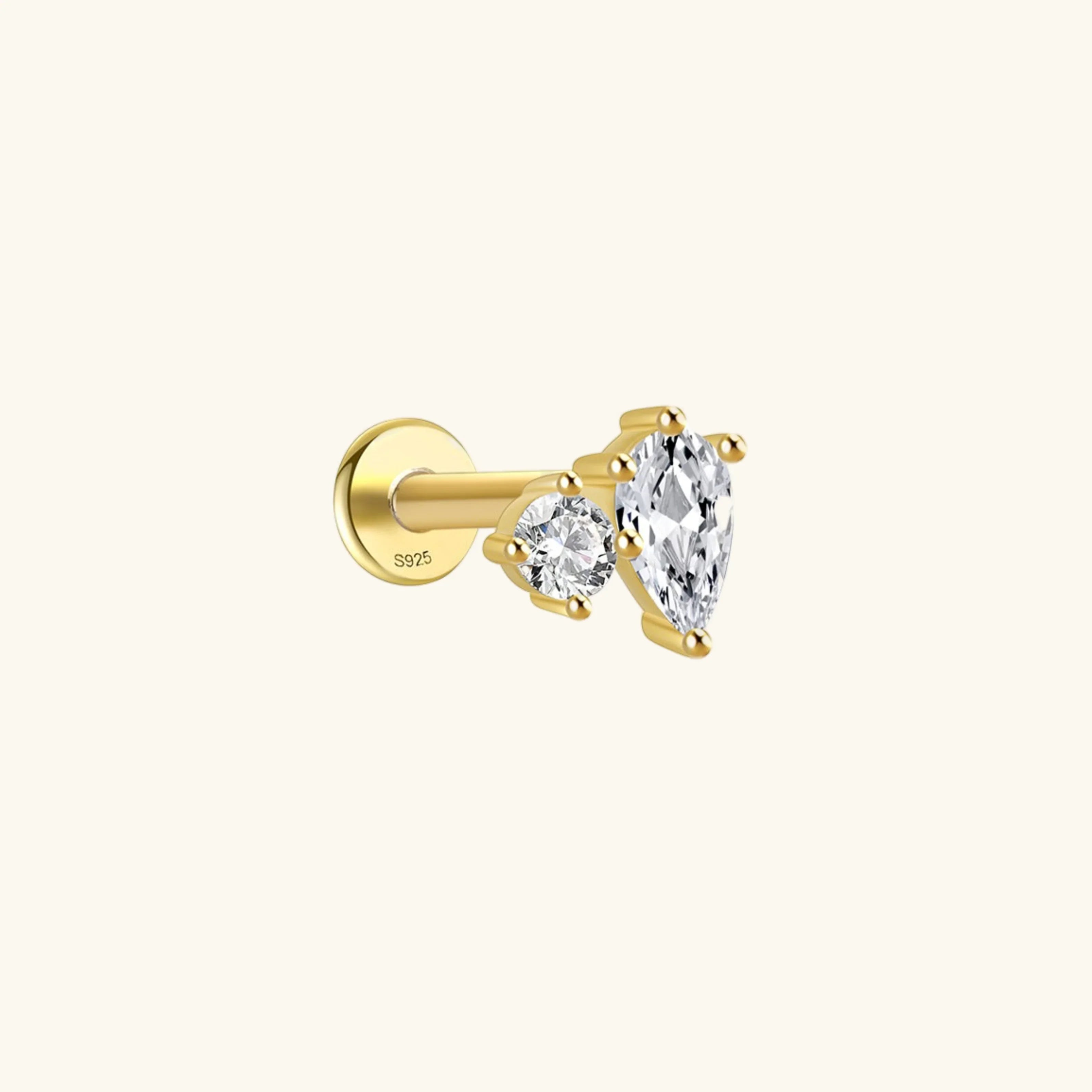Devoted Flat Back Diamond Stud