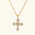 Venus Crystal Cross Necklace