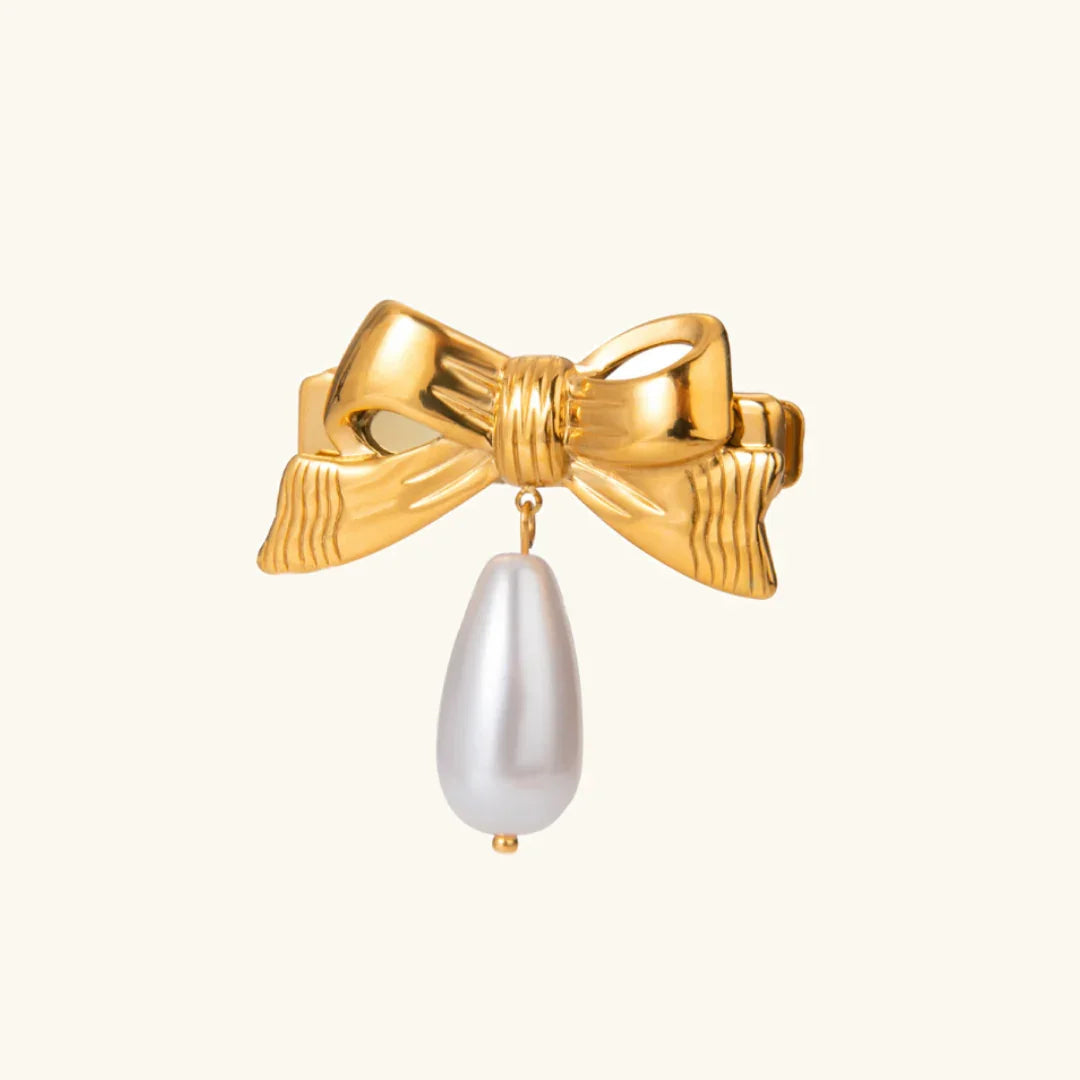 Petunia Gold Hair Clip