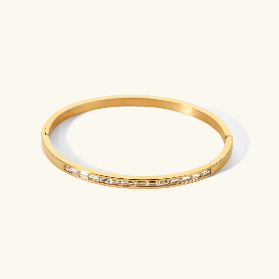 Clara Gold Diamond Bangle