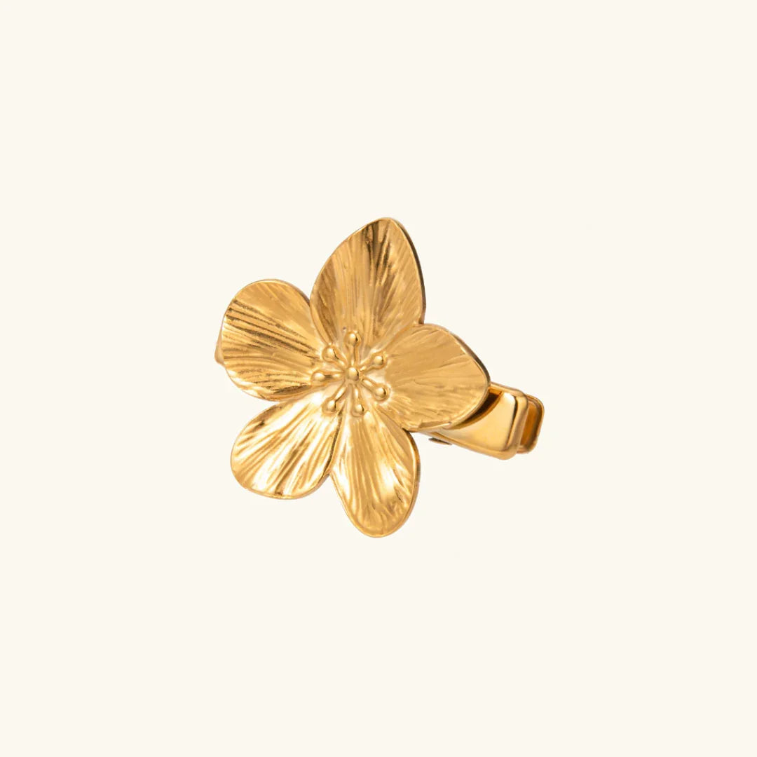 Fuchsia Gold Hair Clip