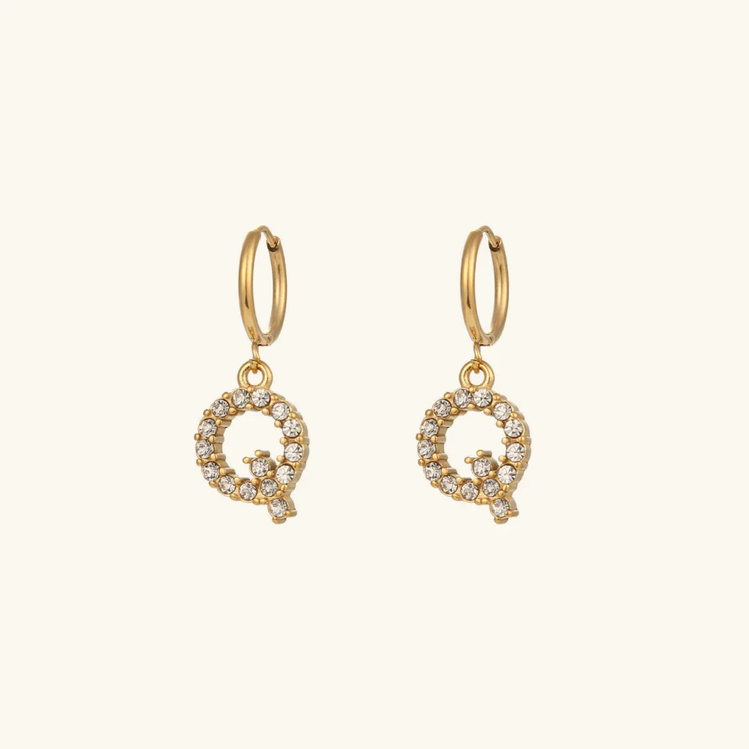 Grace Initial Letter Earrings