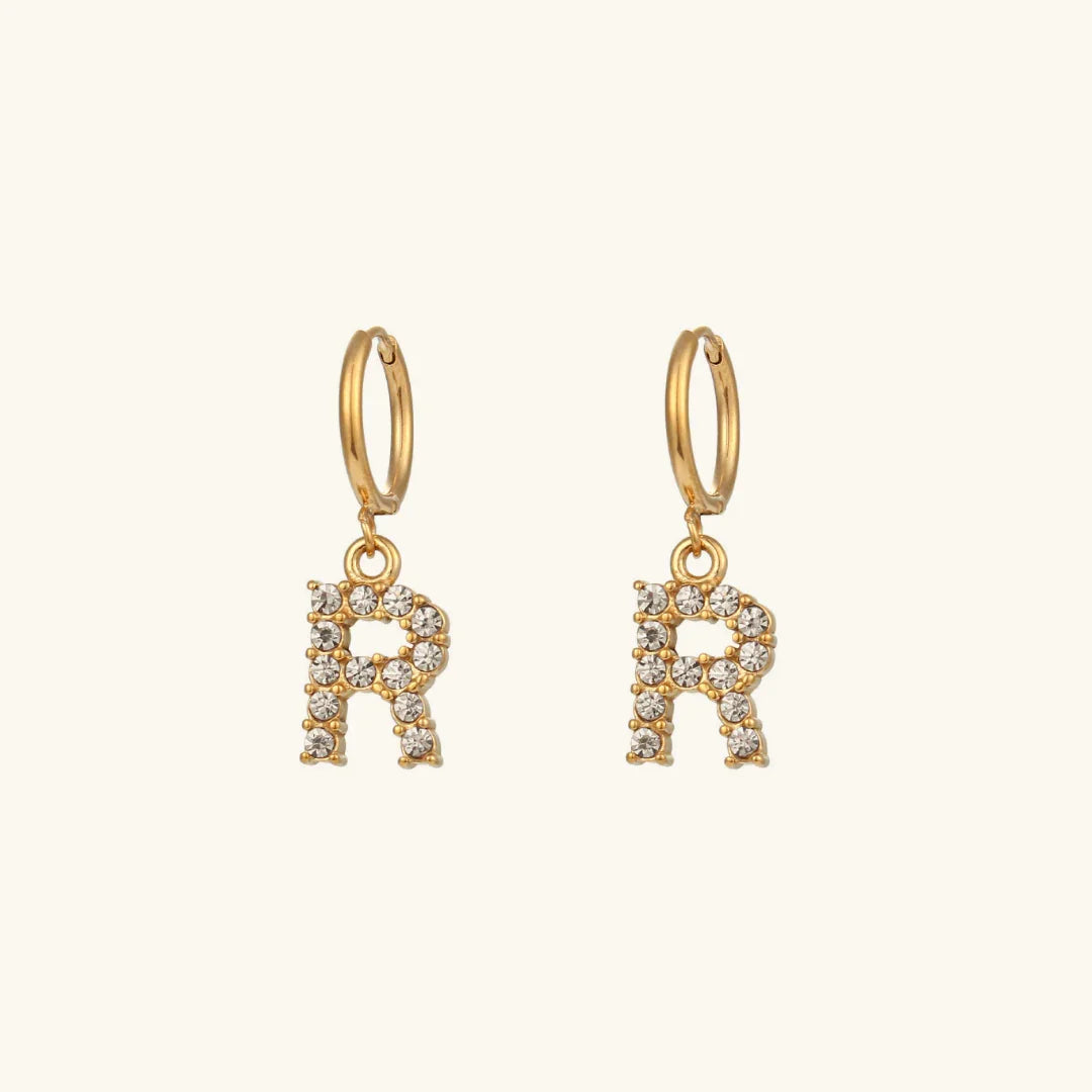 Grace Initial Letter Earrings