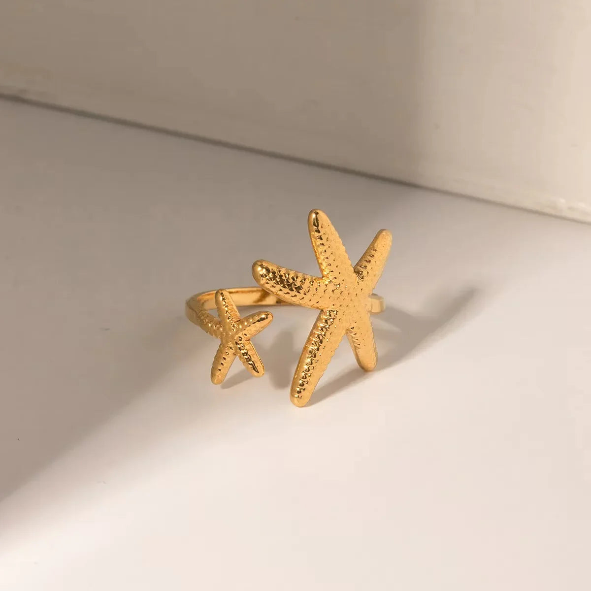 Ibiza Gold Starfish Ring
