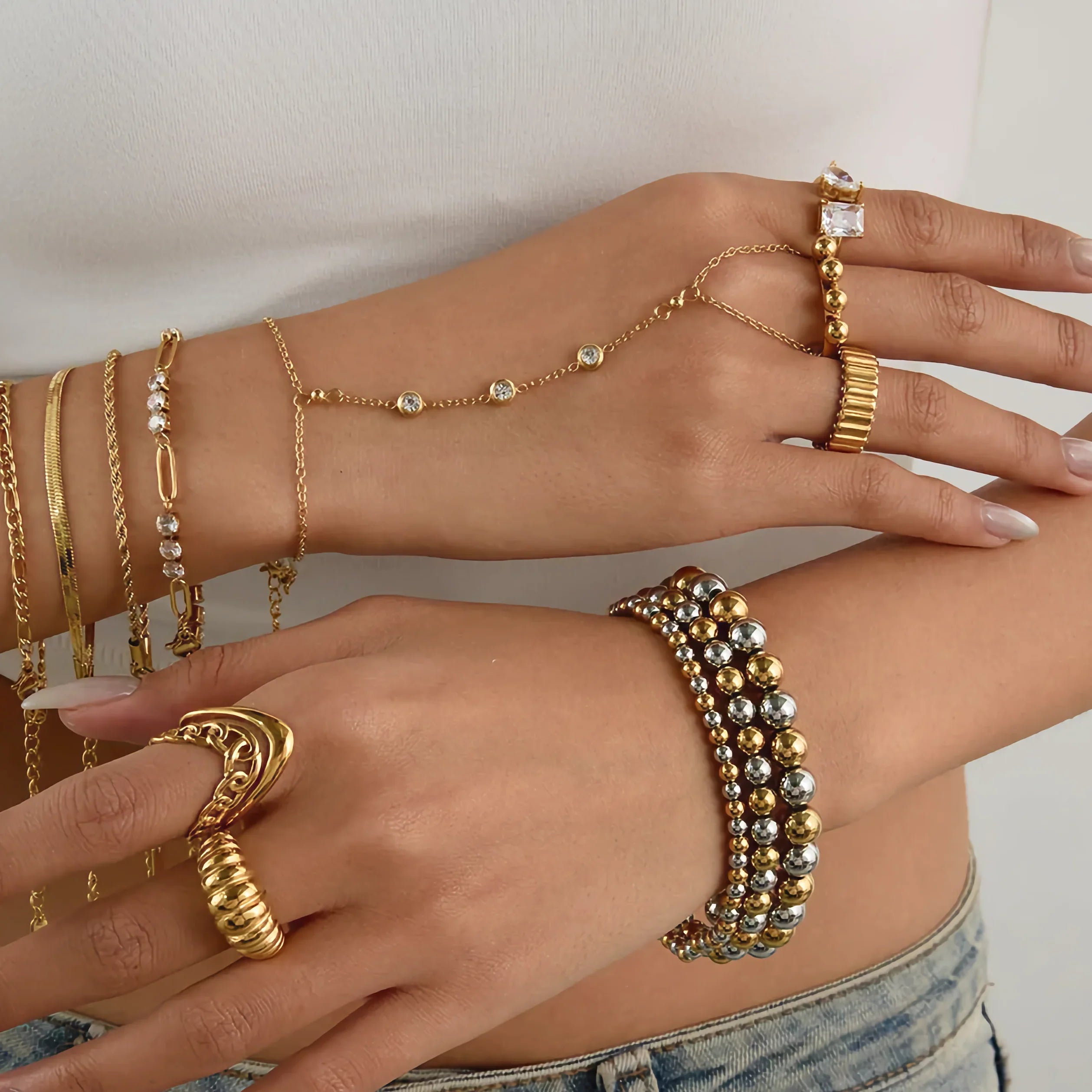 Victoria Diamond Hand Chain